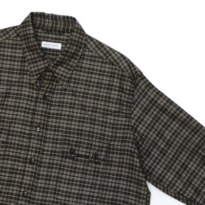 画像4: KAPTAIN SUNSHINE（キャプテンサンシャイン）Wool Plaid Cowboy Shirt（オールプレイドカウボーイシャツ）/ Brown（ブラウン）