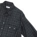 画像4: KAPTAIN SUNSHINE（キャプテンサンシャイン）Wool Plaid Cowboy Shirt（オールプレイドカウボーイシャツ）/ Charcoal（チャコール） (4)