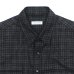 画像3: KAPTAIN SUNSHINE（キャプテンサンシャイン）Wool Plaid Cowboy Shirt（オールプレイドカウボーイシャツ）/ Charcoal（チャコール） (3)
