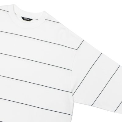 画像4: EVCON（エビコン）BORDER WIDE L/S TEE（ボーダーワイドショートスリーブTシャツ） / White（ホワイト）