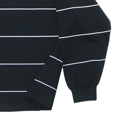 画像5: EVCON（エビコン）BORDER WIDE L/S TEE（ボーダーワイドショートスリーブTシャツ） / Black（ブラック）