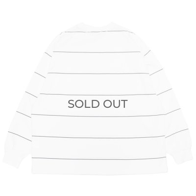 画像2: EVCON（エビコン）BORDER WIDE L/S TEE（ボーダーワイドショートスリーブTシャツ） / White（ホワイト）