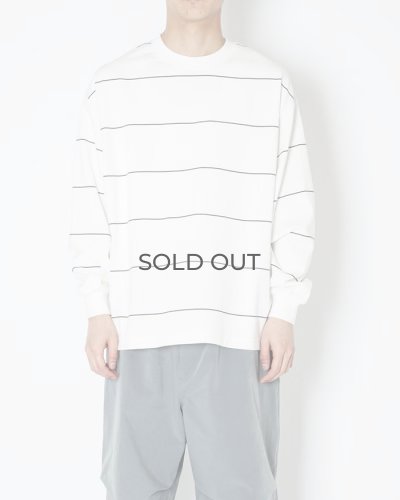 画像6: EVCON（エビコン）BORDER WIDE L/S TEE（ボーダーワイドショートスリーブTシャツ） / White（ホワイト）