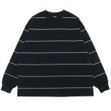 EVCON（エビコン）BORDER WIDE L/S TEE（ボーダーワイドショートスリーブTシャツ） / Black（ブラック）