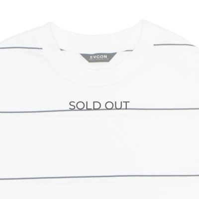 画像3: EVCON（エビコン）BORDER WIDE L/S TEE（ボーダーワイドショートスリーブTシャツ） / White（ホワイト）