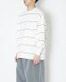 画像7: EVCON（エビコン）BORDER WIDE L/S TEE（ボーダーワイドショートスリーブTシャツ） / White（ホワイト） (7)