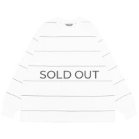 EVCON（エビコン）BORDER WIDE L/S TEE（ボーダーワイドショートスリーブTシャツ） / White（ホワイト）