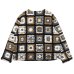 画像2: ENGINEERED GARMENTS（エンジニアードガーメンツ）Knit Cardigan（ニットカーディガン）"Wool Poly Chenille" / White×Black（ホワイト×ブラック） (2)