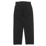 KAPTAIN SUNSHINE（キャプテンサンシャイン）5P Zipper Front Denim Pants（5ポケットジッパーフロントデニムパンツ）/ Black One Wash（ブラックワンウォッシュ）【裾上げ無料】