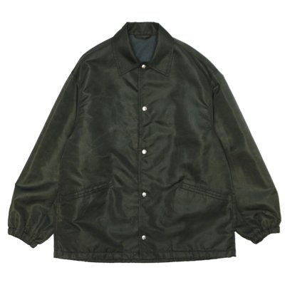 画像1: blurhms ROOTSTOCK（ブラームスルーツストック）Washed Nylon Coach Jacket（ウォッシュドナイロンコーチジャケット）/ Dark Olive（ダークオリーブ）