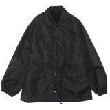 blurhms ROOTSTOCK（ブラームスルーツストック）Washed Nylon Coach Jacket（ウォッシュドナイロンコーチジャケット）/ Black（ブラック）