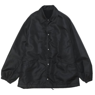 画像1: blurhms ROOTSTOCK（ブラームスルーツストック）Washed Nylon Coach Jacket（ウォッシュドナイロンコーチジャケット）/ Black（ブラック）