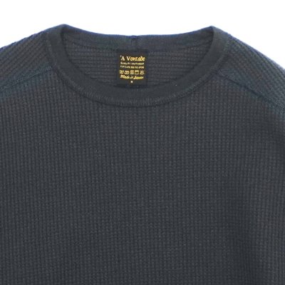 画像3: *A VONTADE（アボンタージ）Big Waffle Knit P/O（ビッグワッフルニットプルオーバー）/ Charcoal（チャコール）