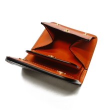 他の写真2: WILD SWANS（ワイルドスワンズ）CASA（カーサ）コンパクトウォレット/チョコ"クロコダイル"×オレンジ"ブッテーロ"
