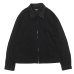 画像1: *A VONTADE（アボンタージ）Denim Zip Work Jacket（デニムジップワークジャケット）"Black Denim / Leather Collar" / Black（ブラック） (1)