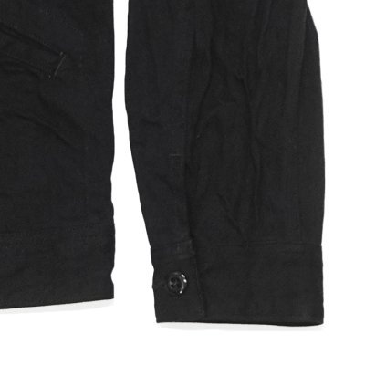 画像7: *A VONTADE（アボンタージ）Denim Zip Work Jacket（デニムジップワークジャケット）"Black Denim / Leather Collar" / Black（ブラック）
