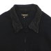 画像4: *A VONTADE（アボンタージ）Denim Zip Work Jacket（デニムジップワークジャケット）"Black Denim / Leather Collar" / Black（ブラック） (4)