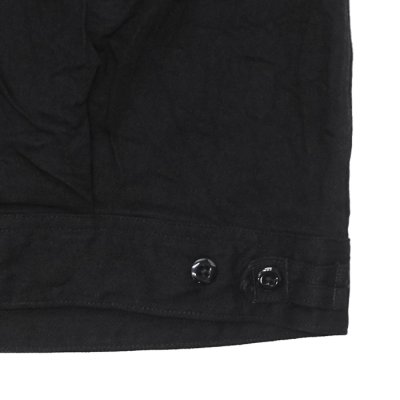 画像8: *A VONTADE（アボンタージ）Denim Zip Work Jacket（デニムジップワークジャケット）"Black Denim / Leather Collar" / Black（ブラック）