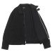 画像3: *A VONTADE（アボンタージ）Denim Zip Work Jacket（デニムジップワークジャケット）"Black Denim / Leather Collar" / Black（ブラック） (3)