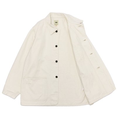 画像3: F.O.B FACTORY（エフオービーファクトリー）N-3 UTILITY JACKET（N-3 ユーティリティジャケット）”Cotton Herringbone Twill” / Ecru（エクリュ）