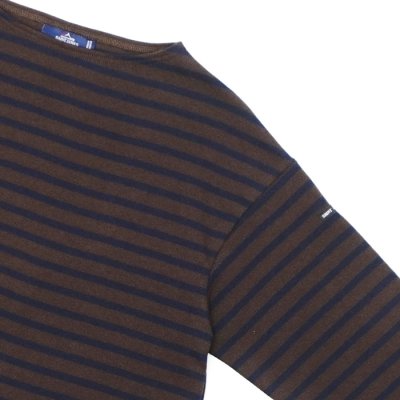 画像4: SAINT JAMES（セントジェームス）W's OUESSANT LOOSE（ウィメンズ・ウエッソン・ルーズ）"BORDER" / CHOCO×NAVY（チョコレートブラウン×ネイビー）