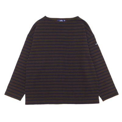 画像1: SAINT JAMES（セントジェームス）W's OUESSANT LOOSE（ウィメンズ・ウエッソン・ルーズ）"BORDER" / CHOCO×NAVY（チョコレートブラウン×ネイビー）