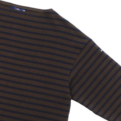 画像4: SAINT JAMES（セントジェームス）OUESSANT LOOSE（ウエッソン・ルーズ）"BORDER"/ CHOCO×NAVY（チョコレートブラウン×ネイビー）