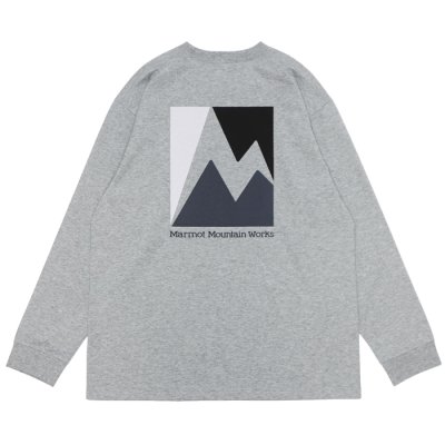 画像2: Marmot（マーモット）Crack L/S Tee（クラック ロングスリーブTシャツ）/ HZ,Gray（ヘザーグレー）