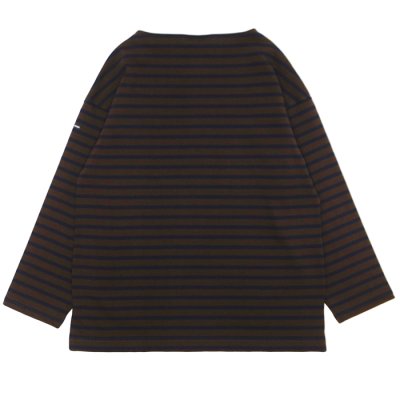 画像2: SAINT JAMES（セントジェームス）OUESSANT LOOSE（ウエッソン・ルーズ）"BORDER"/ CHOCO×NAVY（チョコレートブラウン×ネイビー）