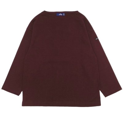 画像1: SAINT JAMES（セントジェームス）OUESSANT LOOSE（ウエッソン・ルーズ）"SOLID"/ GRENAT FONCE（ガーネット）