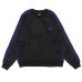 画像1: NEEDLES（ニードルズ）Track Crew Neck Shirt（トラッククルーネックシャツ）"Poly Smooth" / Black（ブラック） (1)
