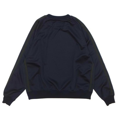画像2: NEEDLES（ニードルズ）Track Crew Neck Shirt（トラッククルーネックシャツ）"Poly Smooth" / Navy（ネイビー）