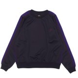 NEEDLES（ニードルズ）Track Crew Neck Shirt（トラッククルーネックシャツ）"Poly Smooth" / Purple（パープル）