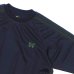 画像4: NEEDLES（ニードルズ）Track Crew Neck Shirt（トラッククルーネックシャツ）"Poly Smooth" / Navy（ネイビー） (4)