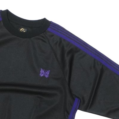画像4: NEEDLES（ニードルズ）Track Crew Neck Shirt（トラッククルーネックシャツ）"Poly Smooth" / Black（ブラック）