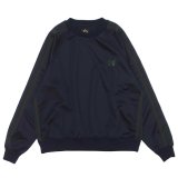 NEEDLES（ニードルズ）Track Crew Neck Shirt（トラッククルーネックシャツ）"Poly Smooth" / Navy（ネイビー）