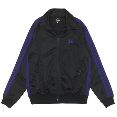 画像1: NEEDLES（ニードルズ）Track Jacket（トラックジャケット）"Poly Smooth" / Black（ブラック）