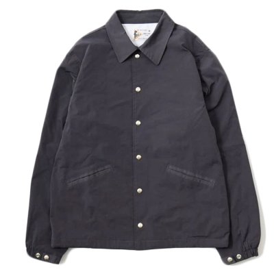 画像2: FELCO（フェルコ）SET IN SLEEVE COACH JACKET（セットインスリーブコーチジャケット）"SNAP BUTTON FRONT W/FLANNEL LINING” / Navy （ネイビー）・Charcoal（チャコール）