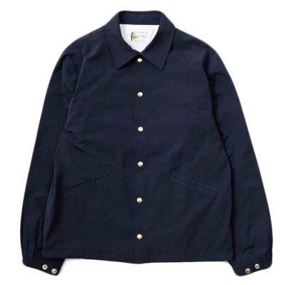 画像1: FELCO（フェルコ）SET IN SLEEVE COACH JACKET（セットインスリーブコーチジャケット）"SNAP BUTTON FRONT W/FLANNEL LINING” / Navy （ネイビー）・Charcoal（チャコール）