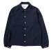 画像1: FELCO（フェルコ）SET IN SLEEVE COACH JACKET（セットインスリーブコーチジャケット）"SNAP BUTTON FRONT W/FLANNEL LINING” / Navy （ネイビー）・Charcoal（チャコール） (1)