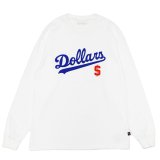 Sloppy Supply（スラッピーサプライ）Long Sleeve Print Tee（ロングスリーブプリントTシャツ）"DOLLARS" / White（ホワイト）
