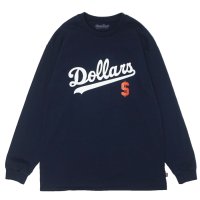 Sloppy Supply（スラッピーサプライ）Long Sleeve Print Tee（ロングスリーブプリントTシャツ）"DOLLARS" / Navy（ネイビー）