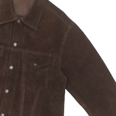 画像5: *A VONTADE（アボンタージ）Truker Jacket（トラッカージャケット）"Suede Leather" / Bitter Brown（ビターブラウン）