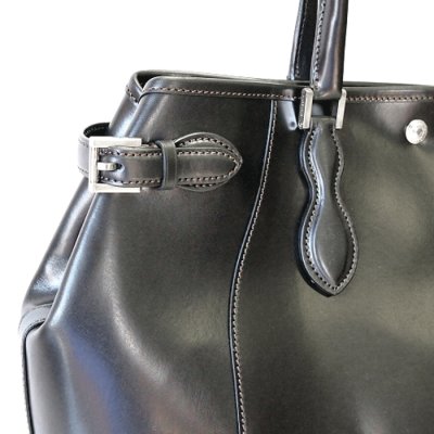 画像2: WILD SWANS（ワイルドスワンズ）Drucker（ドラッカー）トートバッグ"サドルプルアップ"/Black（ブラック）