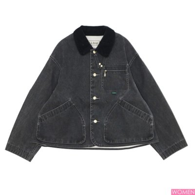 画像1: L.L.Bean Japan Edition（エルエルビーン ジャパンエディション）W's Bean's Prospect Harbor Field Coat（ウィメンズ ビーンズプロスペクトハーバーフィールドコート）"TEC DUCK" / Fade Black（フェードブラック）