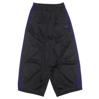 画像1: NEEDLES（ニードルズ）H.D Track Pant（ヒザデルトラックパンツ）"Poly Smooth" / Black（ブラック）