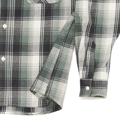 画像5: BIG MIKE（ビッグマイク）Heavy Flannel L/S Shirt （ヘビーフランネルロングスリーブシャツ）/ Mint×Grey×White（ミント×グレー×ホワイト）