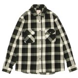 BIG MIKE（ビッグマイク）Heavy Flannel L/S Shirt （ヘビーフランネルロングスリーブシャツ）/ Off×OLive×Black（オフホワイト×オリーブ×ブラック）