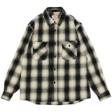 BIG MIKE（ビッグマイク）Heavy Flannel L/S Shirt （ヘビーフランネルロングスリーブシャツ）/ Black×Beige×White（ブラック×ベージュ×ホワイト）