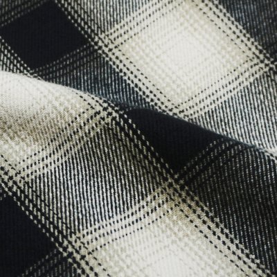 画像6: BIG MIKE（ビッグマイク）Heavy Flannel L/S Shirt （ヘビーフランネルロングスリーブシャツ）/ Black×Beige×White（ブラック×ベージュ×ホワイト）
